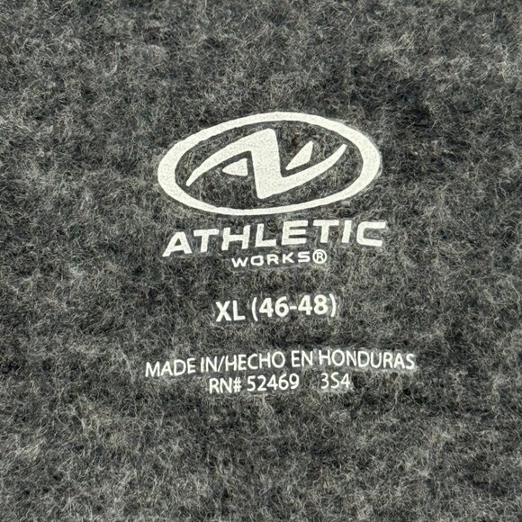 Athletic Works Men's Fleece Dark Gray Sweatshirt XL (46-48) Moisture Wicking NWT - Picture 7 of 9